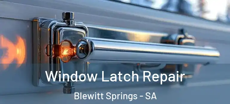 Window Latch Repair Blewitt Springs - SA