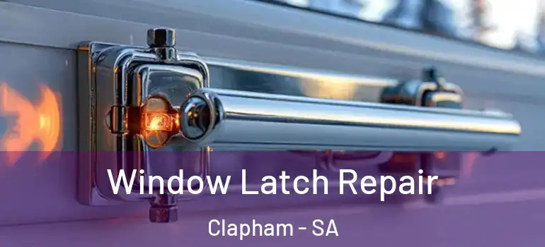 Window Latch Repair Clapham - SA