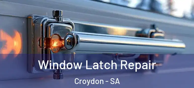 Window Latch Repair Croydon - SA
