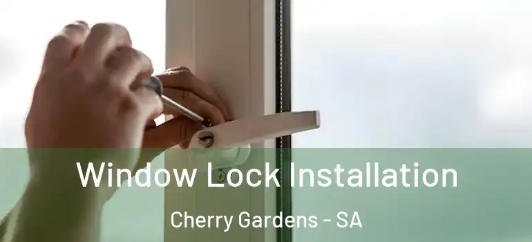 Window Lock Installation Cherry Gardens - SA