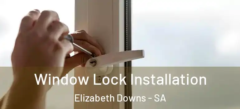Window Lock Installation Elizabeth Downs - SA