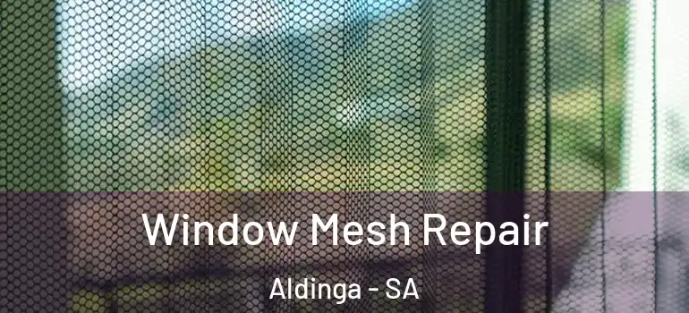 Window Mesh Repair Aldinga - SA