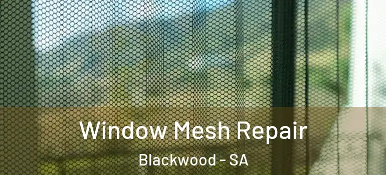 Window Mesh Repair Blackwood - SA