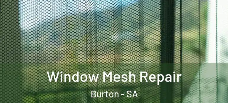 Window Mesh Repair Burton - SA