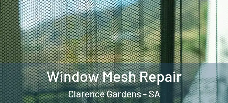 Window Mesh Repair Clarence Gardens - SA