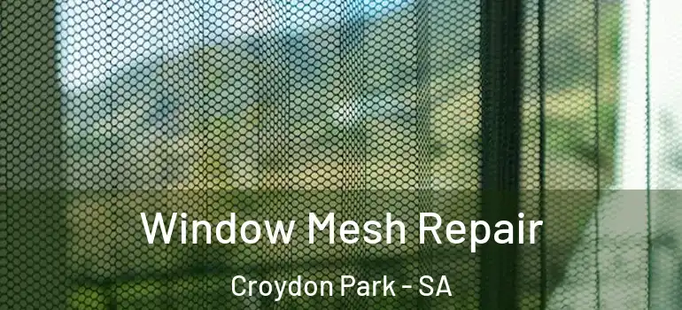 Window Mesh Repair Croydon Park - SA