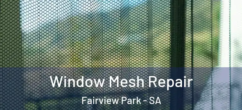 Window Mesh Repair Fairview Park - SA