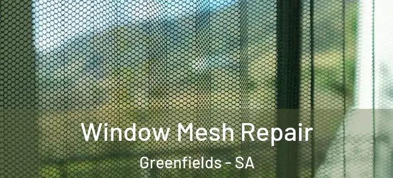Window Mesh Repair Greenfields - SA