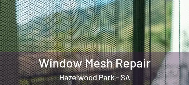 Window Mesh Repair Hazelwood Park - SA