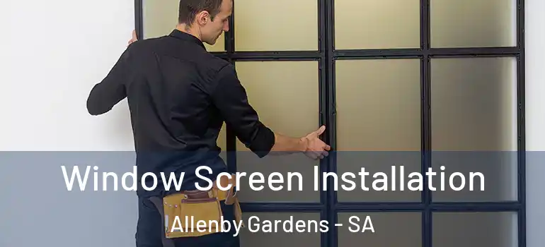 Window Screen Installation Allenby Gardens - SA