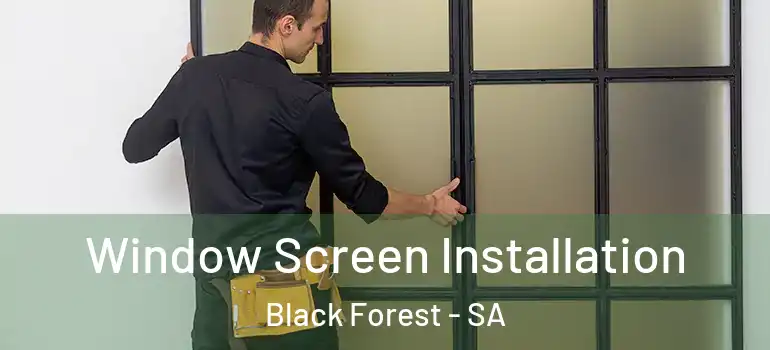 Window Screen Installation Black Forest - SA