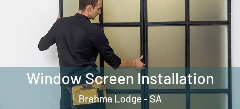 Window Screen Installation Brahma Lodge - SA