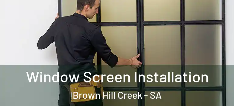 Window Screen Installation Brown Hill Creek - SA