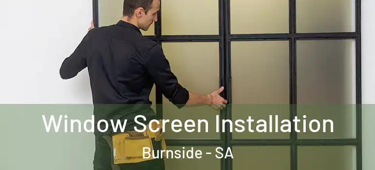 Window Screen Installation Burnside - SA