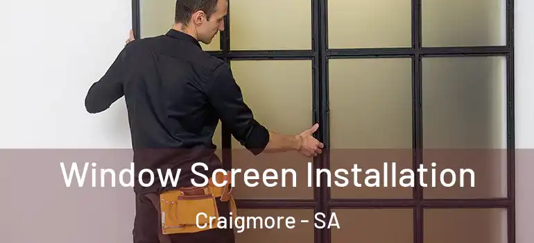 Window Screen Installation Craigmore - SA