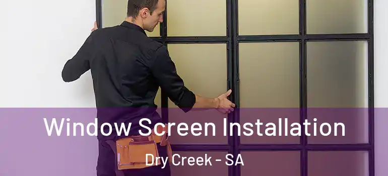 Window Screen Installation Dry Creek - SA