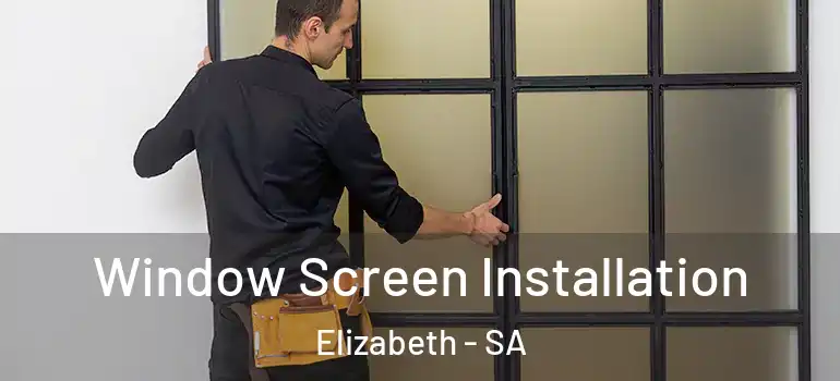 Window Screen Installation Elizabeth - SA