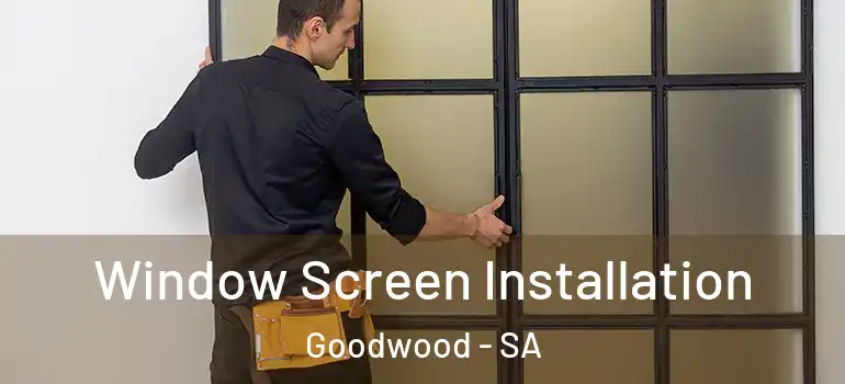 Window Screen Installation Goodwood - SA