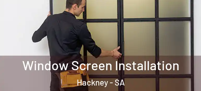 Window Screen Installation Hackney - SA