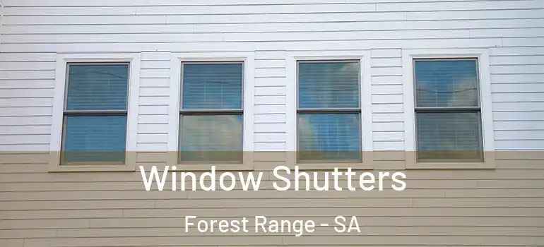 Window Shutters Forest Range - SA