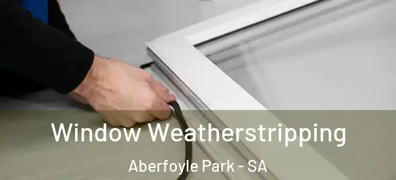 Window Weatherstripping Aberfoyle Park - SA