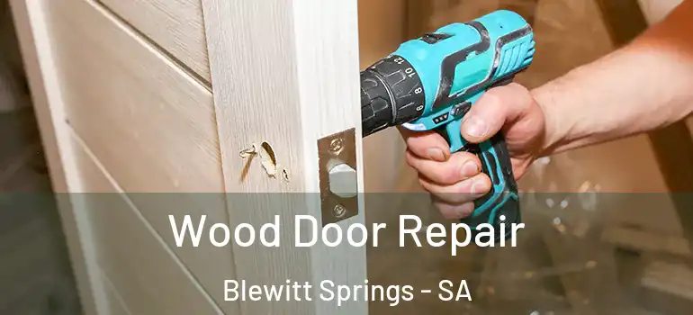 Wood Door Repair Blewitt Springs - SA